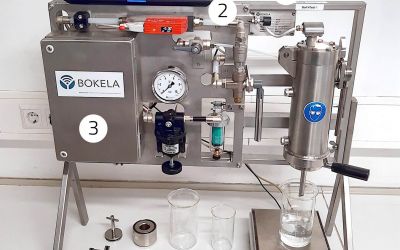 BoFilTest with some auxiliaries including upgrade kit (Pos. 1 - 4)